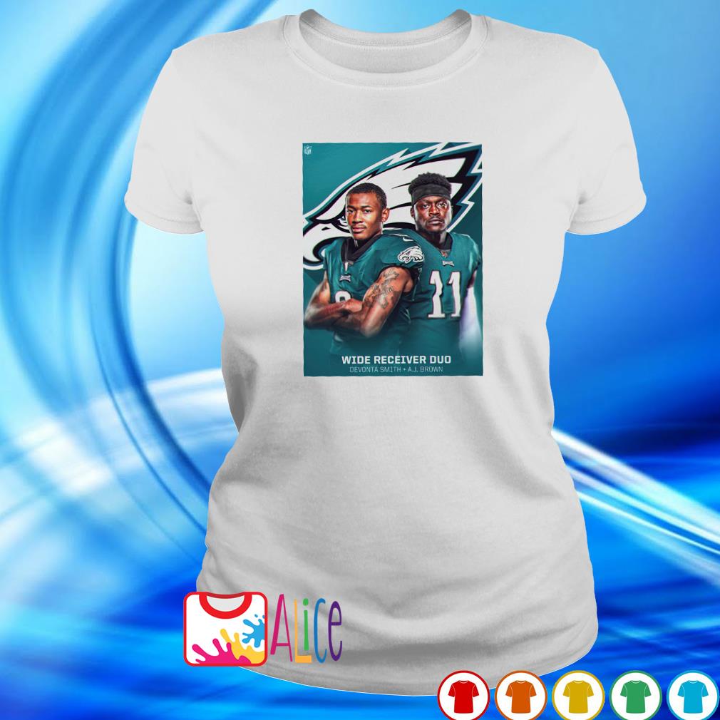 Wide Receiver Duo Devonta Smith And A J Brown Philadelphia Eagles T-Shirt,  hoodie, sweater, long sleeve and tank top