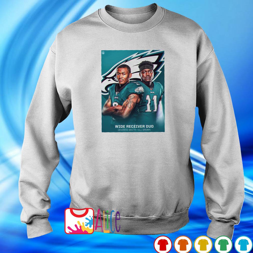 Wide Receiver Duo Devonta Smith And A J Brown Philadelphia Eagles T-Shirt,  hoodie, sweater, long sleeve and tank top