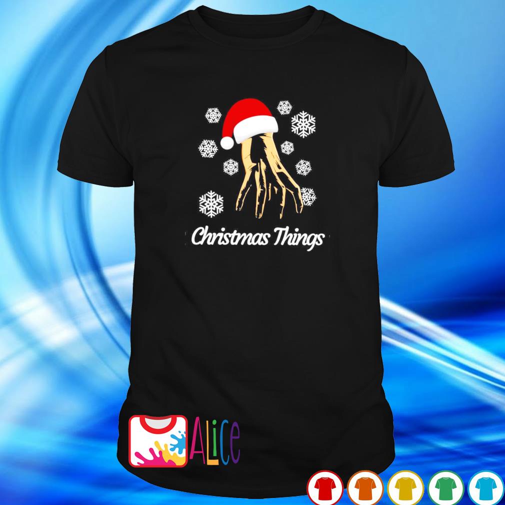 Awesome christmas Things with Santa hat shirt