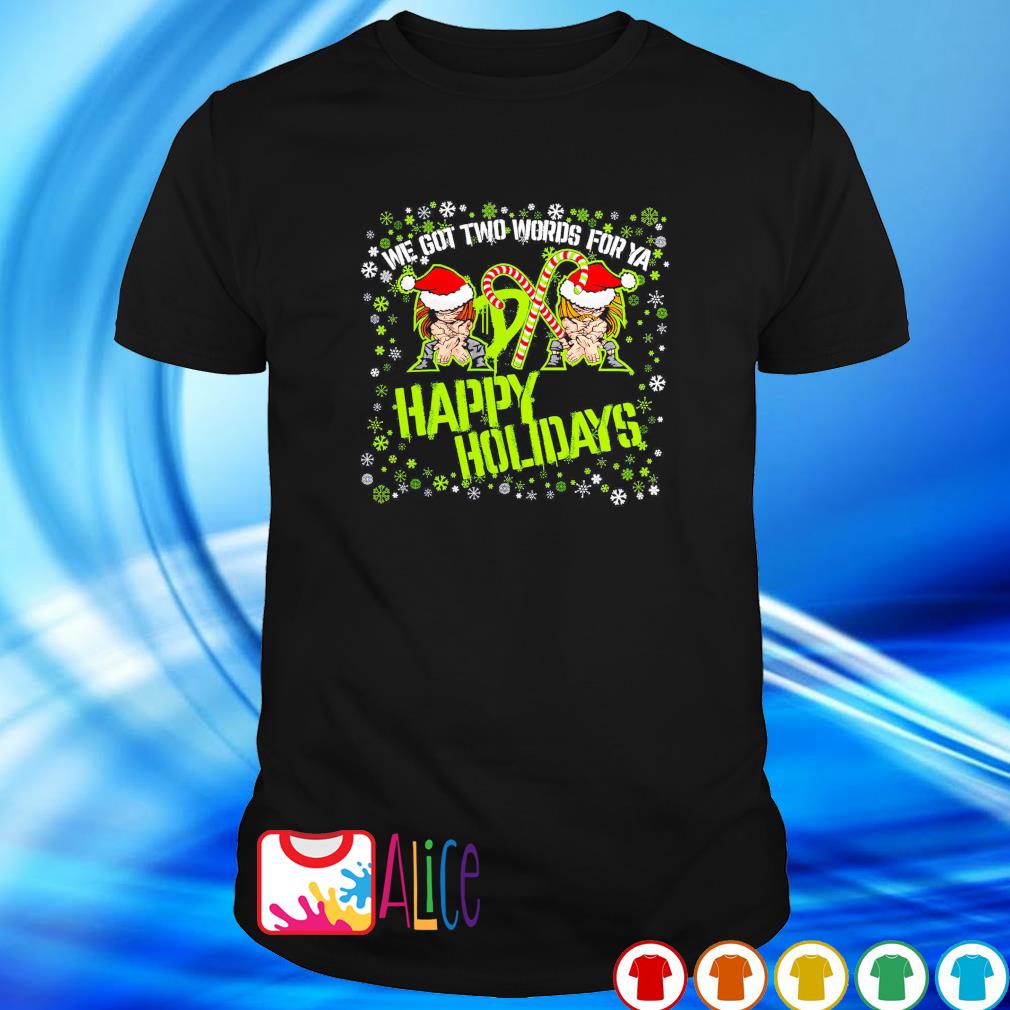 Nice black D-Generation we got two words for ya Happy Holidays shirt