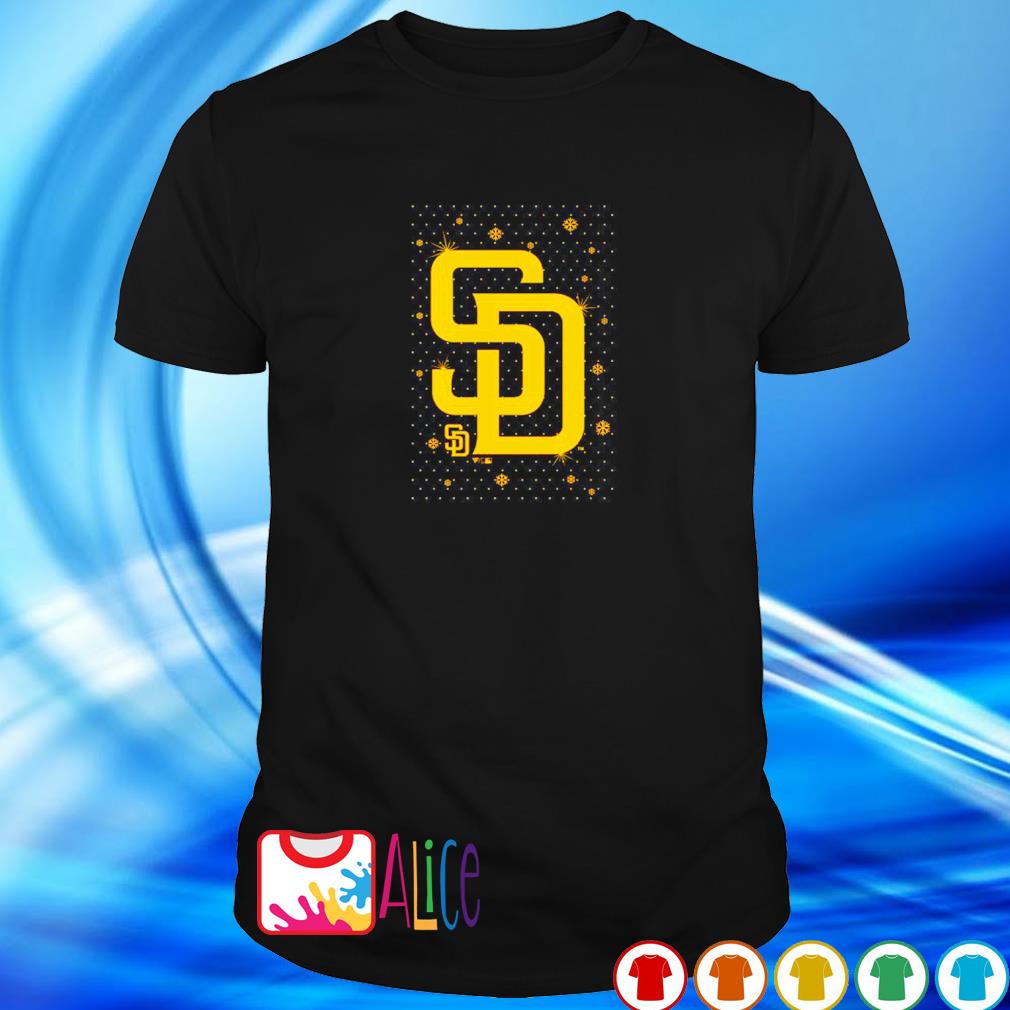 Nice san Diego Padres sparkle Christmas shirt