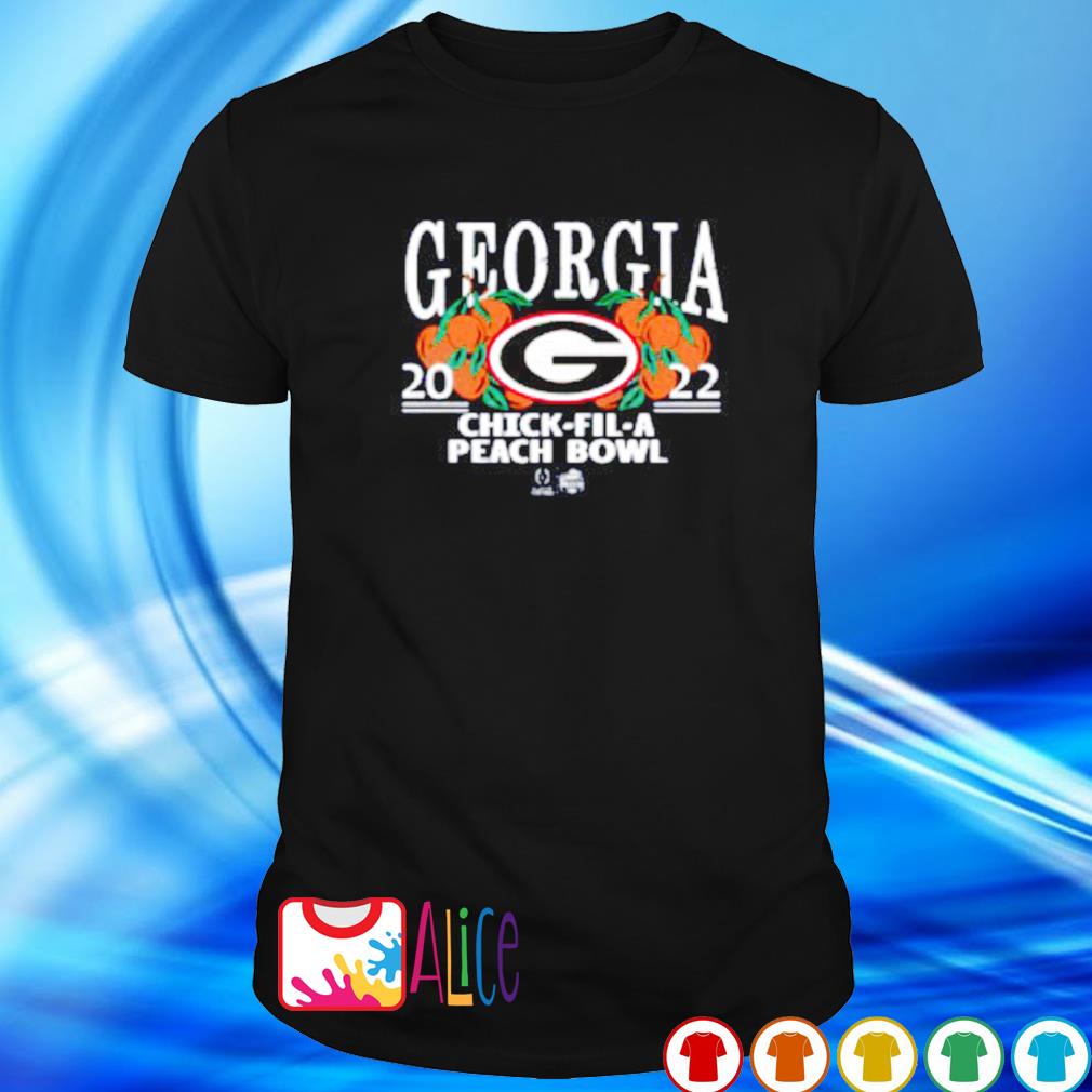 Official georgia Bulldogs 2022 Peach Bowl shirt