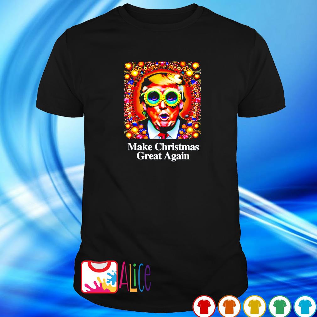 Official make Christmas great again Trump psychedelic shirt