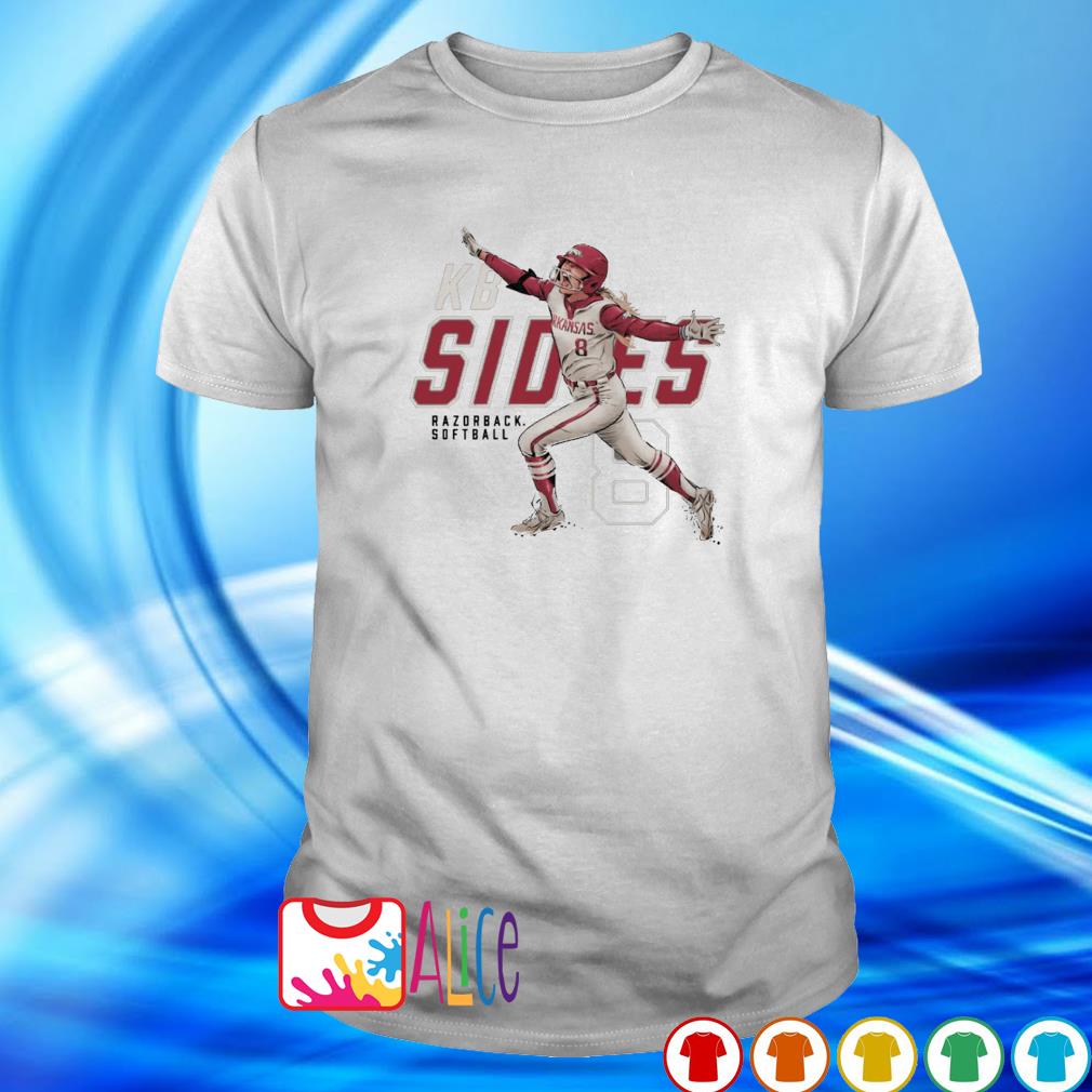 Top kB Sides Slugger Arkansas Razorbacks softball shirt