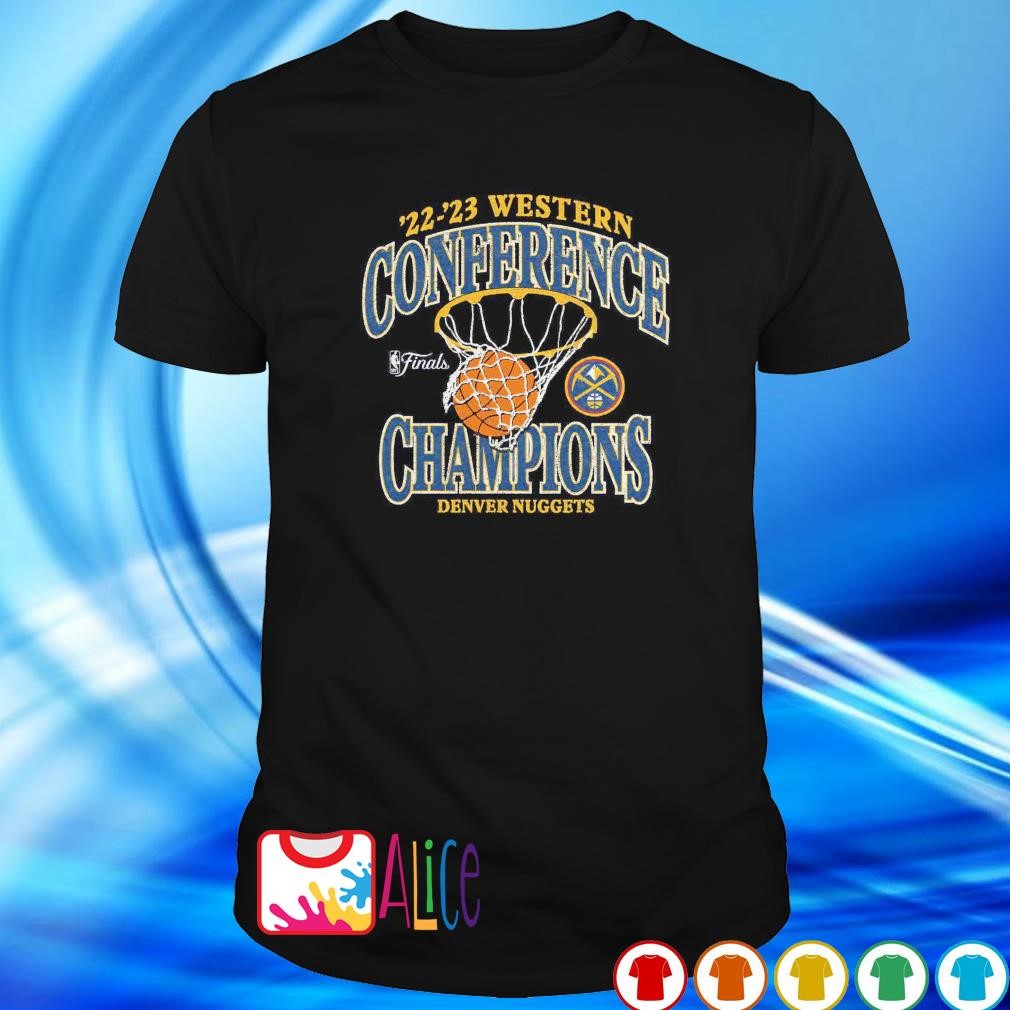 Premium denver Nuggets '22 '23 western conference champions pass hoops shirt