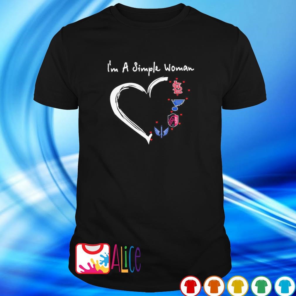 Top i'm a simple woman love St. Louis sports shirt